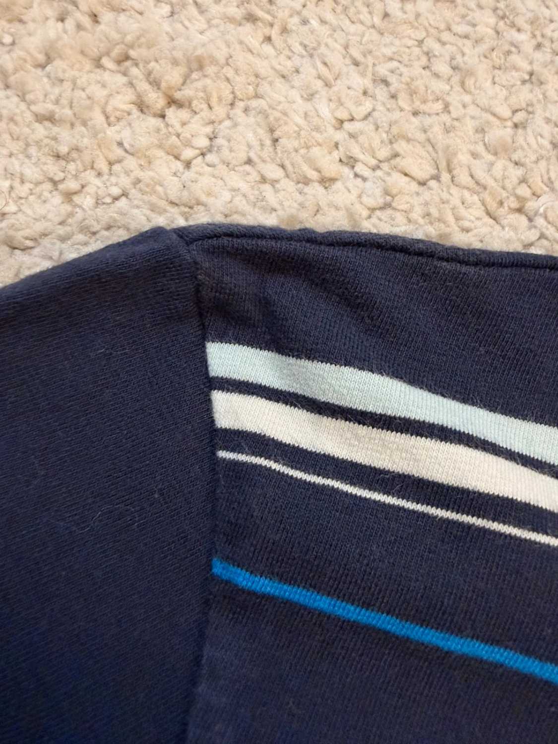 🌊💜 Polo Diadora Femme Rayé - Marine/Bleu/Violet/Blanc - Taille XL