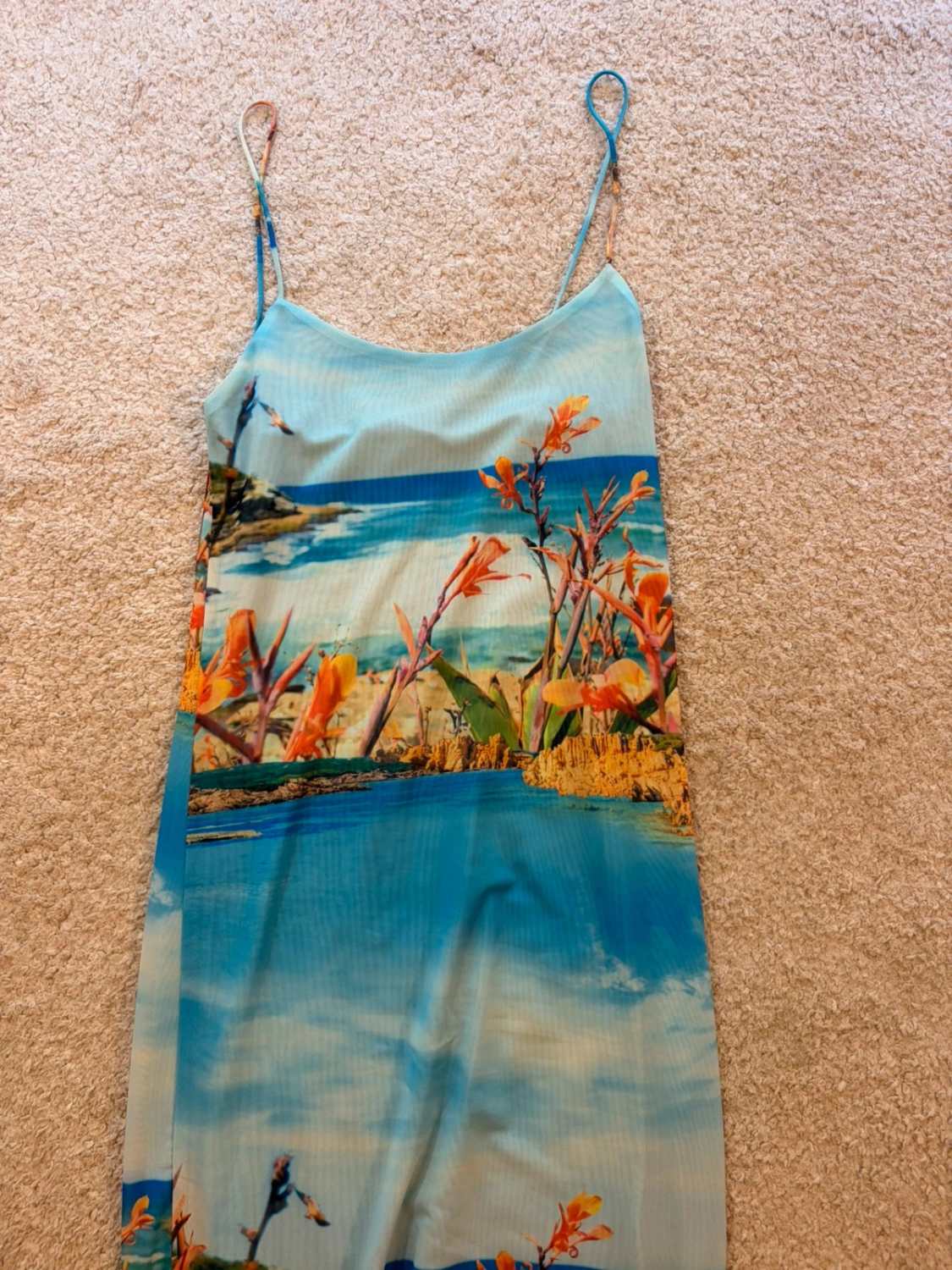 Robe Zara Imprimé Plage - Taille S