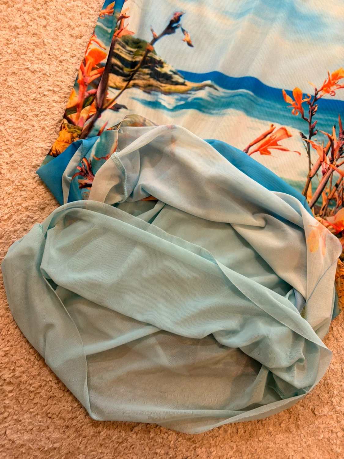 Robe Zara Imprimé Plage - Taille S