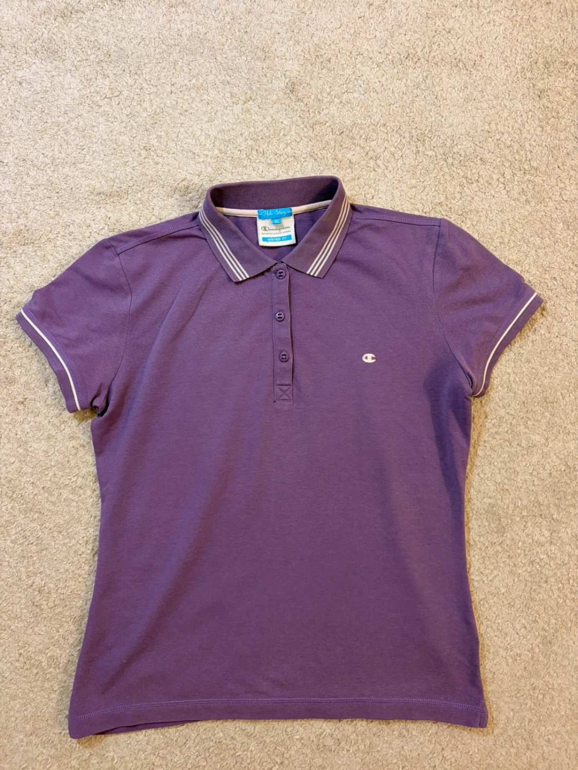 💜 Polo Champion Femme Heritage Fit - Violet - Taille XL