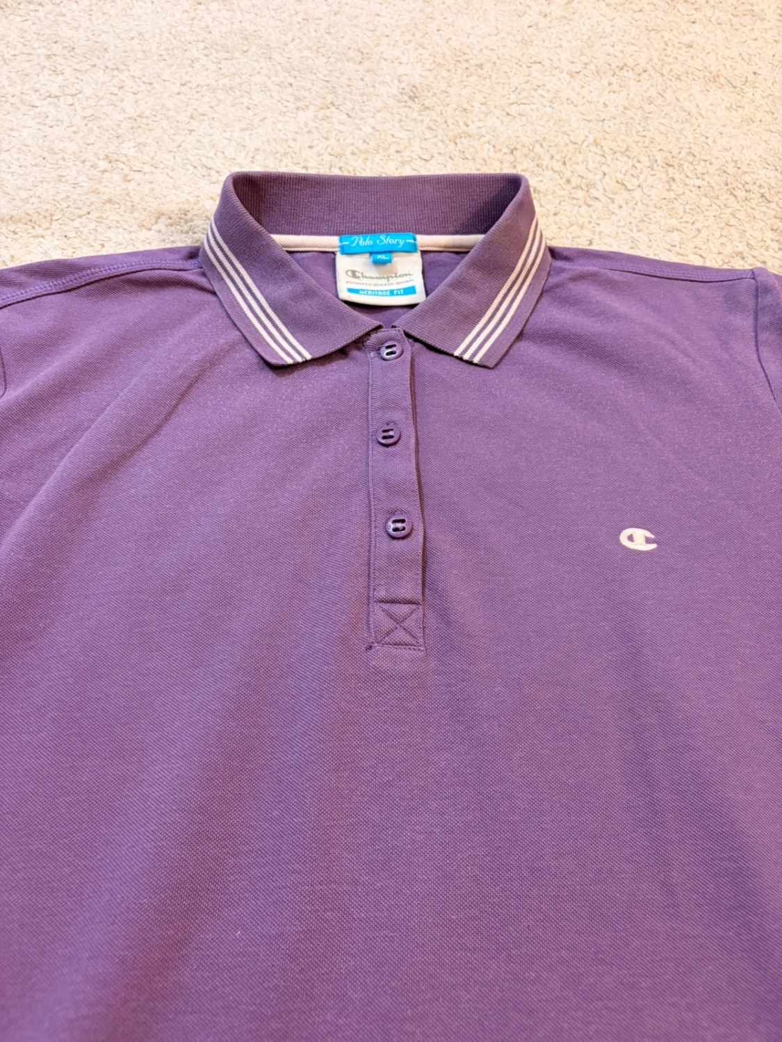 💜 Polo Champion Femme Heritage Fit - Violet - Taille XL