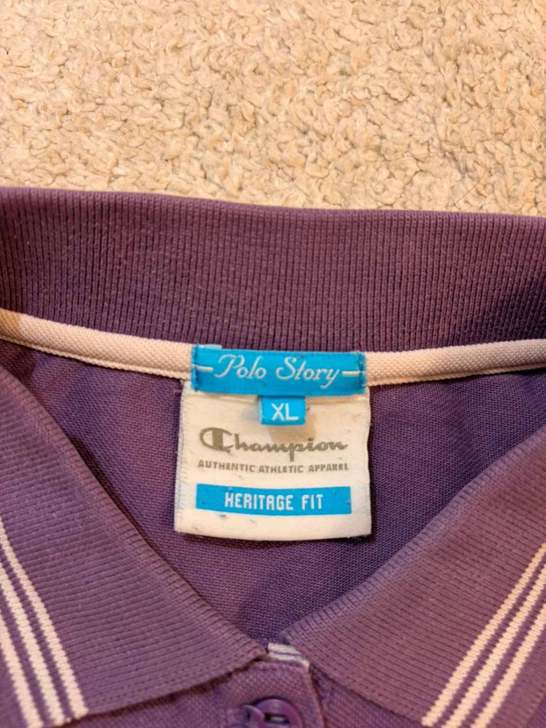 💜 Polo Champion Femme Heritage Fit - Violet - Taille XL