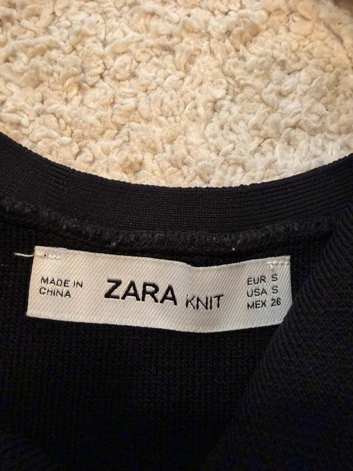 🖤 Top Zara Knit - Noir - Taille S