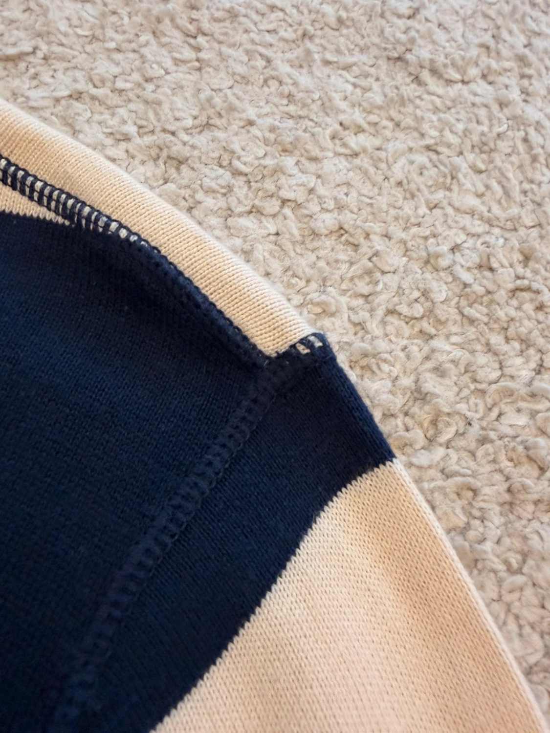 🔵🤍 Sweat Hilfiger Denim Femme - Rayures Marine & Crème - Taille S