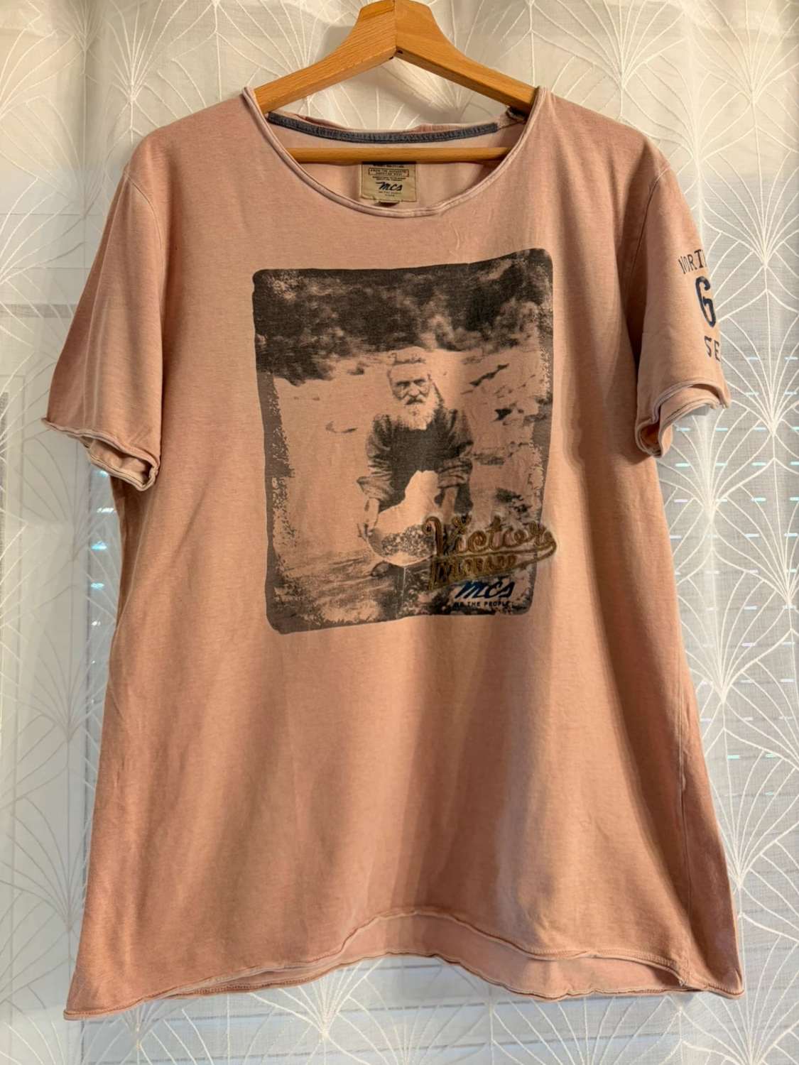 🌺 T-shirt MCS - Imprimé Corail - Taille L