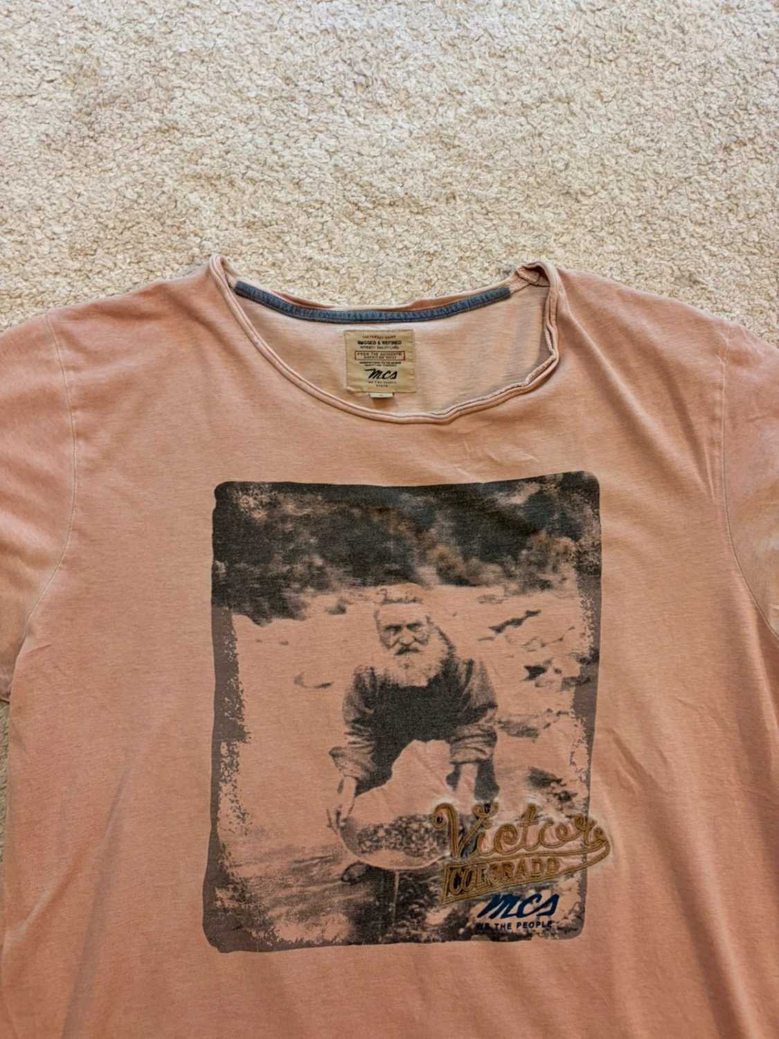 🌺 T-shirt MCS - Imprimé Corail - Taille L