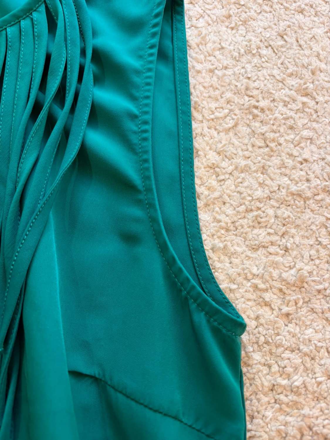 🍃🤎 Tunique Zara Basic Vert Foncé - Minimaliste & Longue