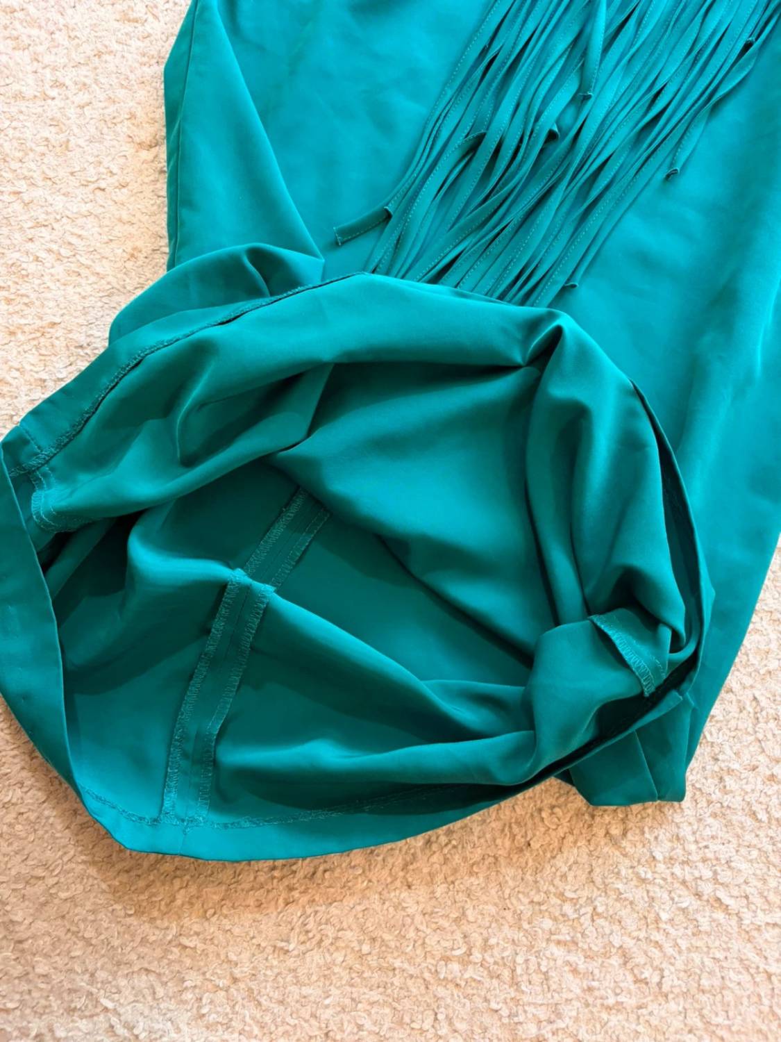 🍃🤎 Tunique Zara Basic Vert Foncé - Minimaliste & Longue