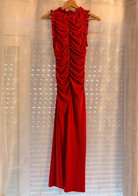 Robe Zara Rouge sans Manches - Taille XS