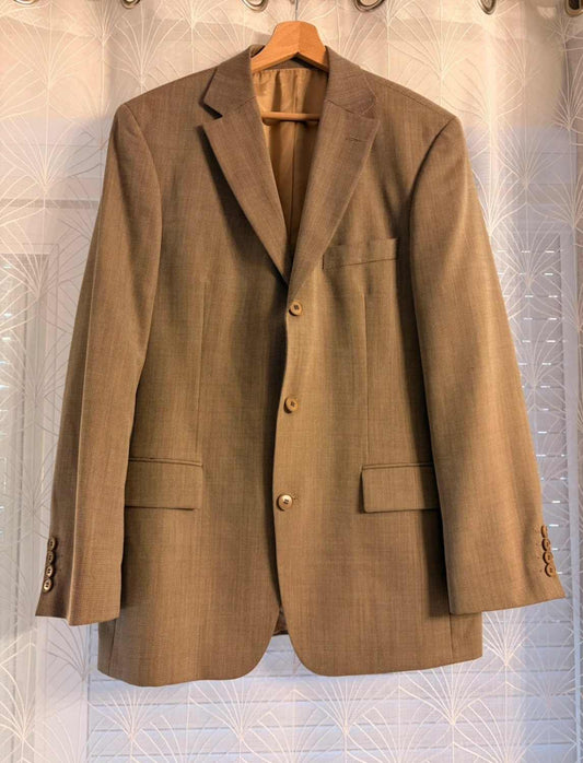 Blazer Hugo Boss "Scorsese" Kaki Lana/Seda - Cinemático y Distinguido