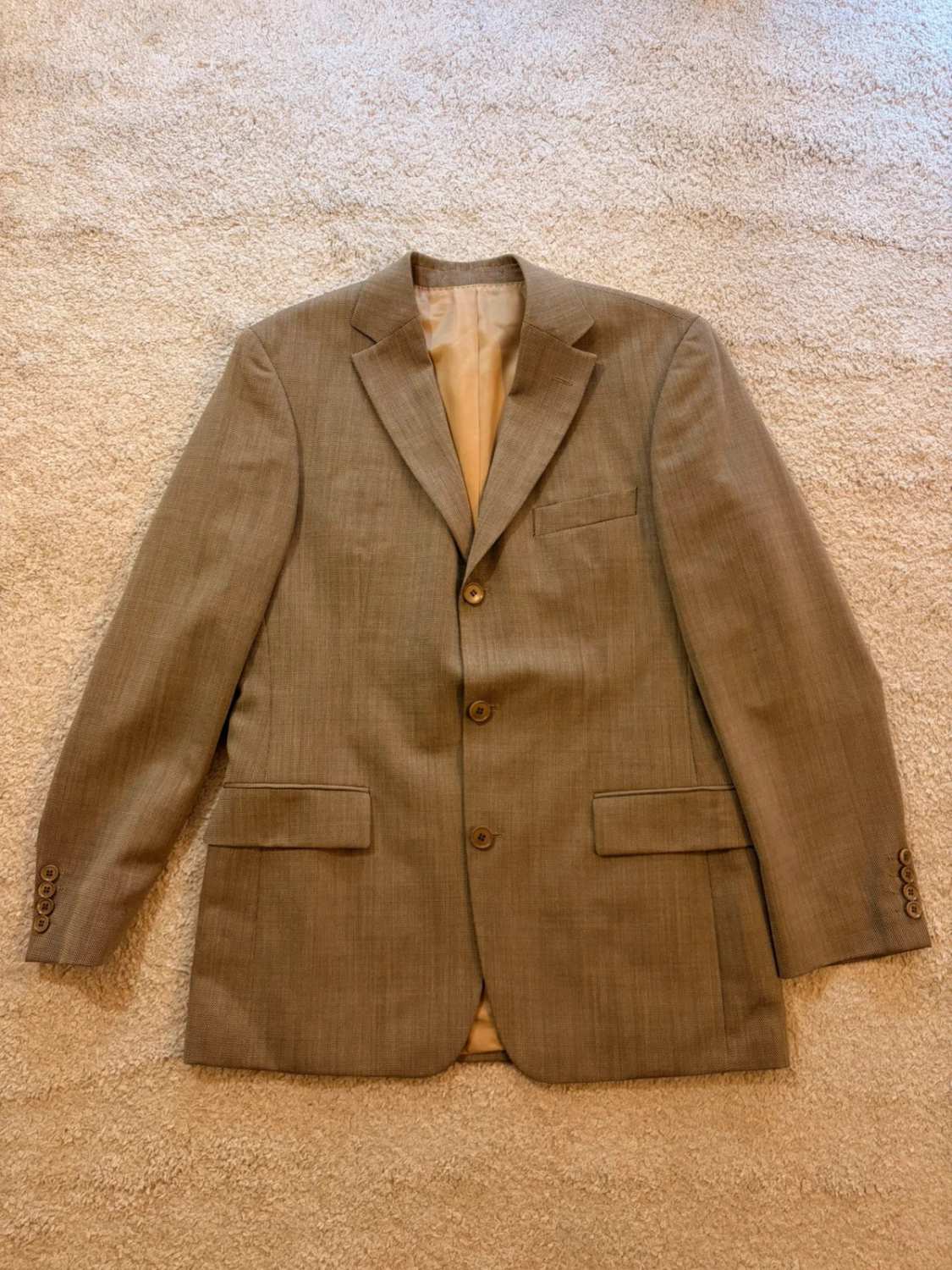 Blazer Hugo Boss "Scorsese" Kaki Lana/Seta - Cinematico & Distinto