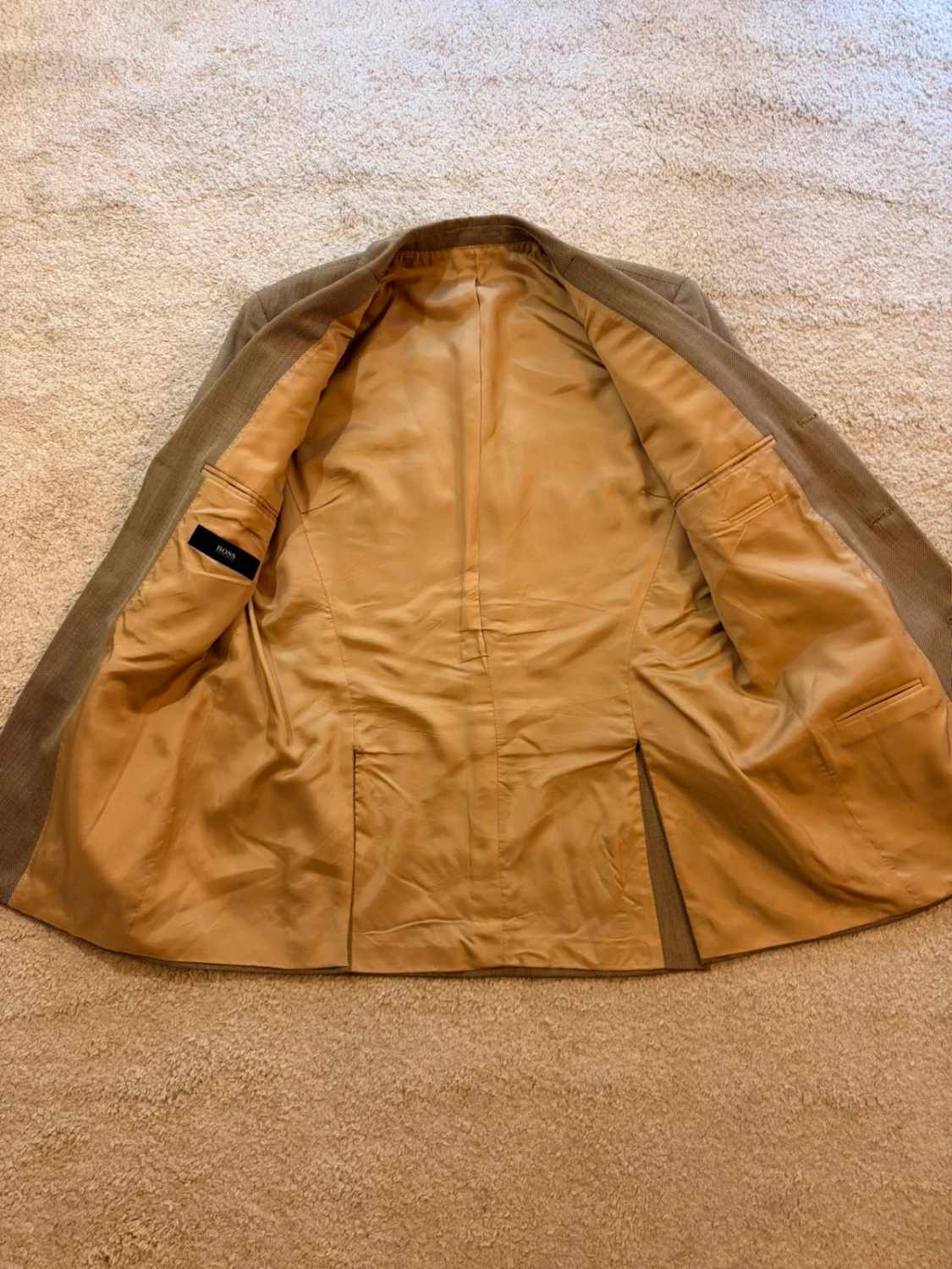 Blazer Hugo Boss "Scorsese" Kaki Lana/Seta - Cinematico & Distinto