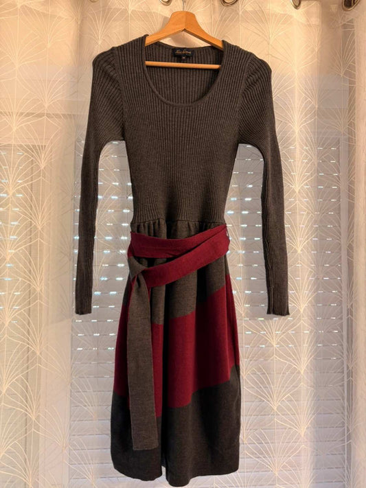 Robe Luisa Spagnoli à Rayures Laine Vierge - Taille M