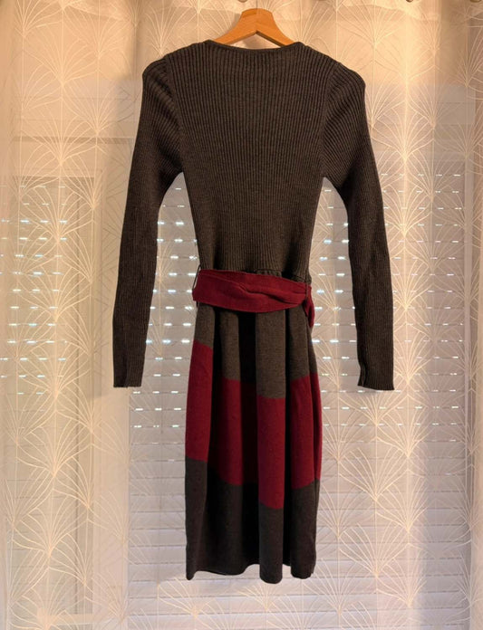 Robe Luisa Spagnoli à Rayures Laine Vierge - Taille M