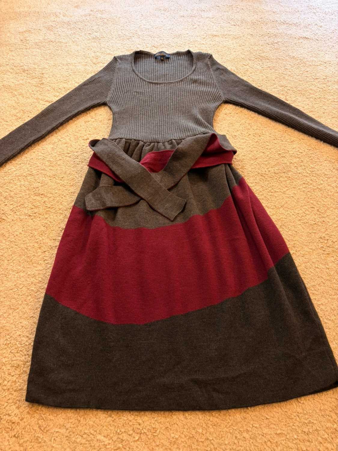 Robe Luisa Spagnoli à Rayures Laine Vierge - Taille M