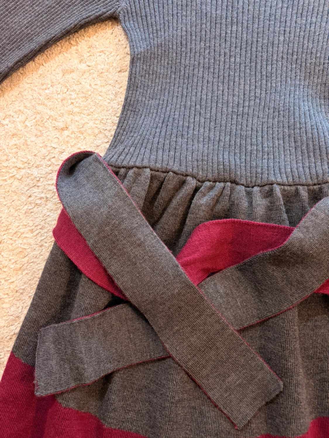Robe Luisa Spagnoli à Rayures Laine Vierge - Taille M