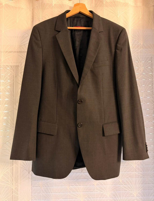 Blazer Hugo Boss Línea Roja Gris Oscuro - Sastrería Suprema