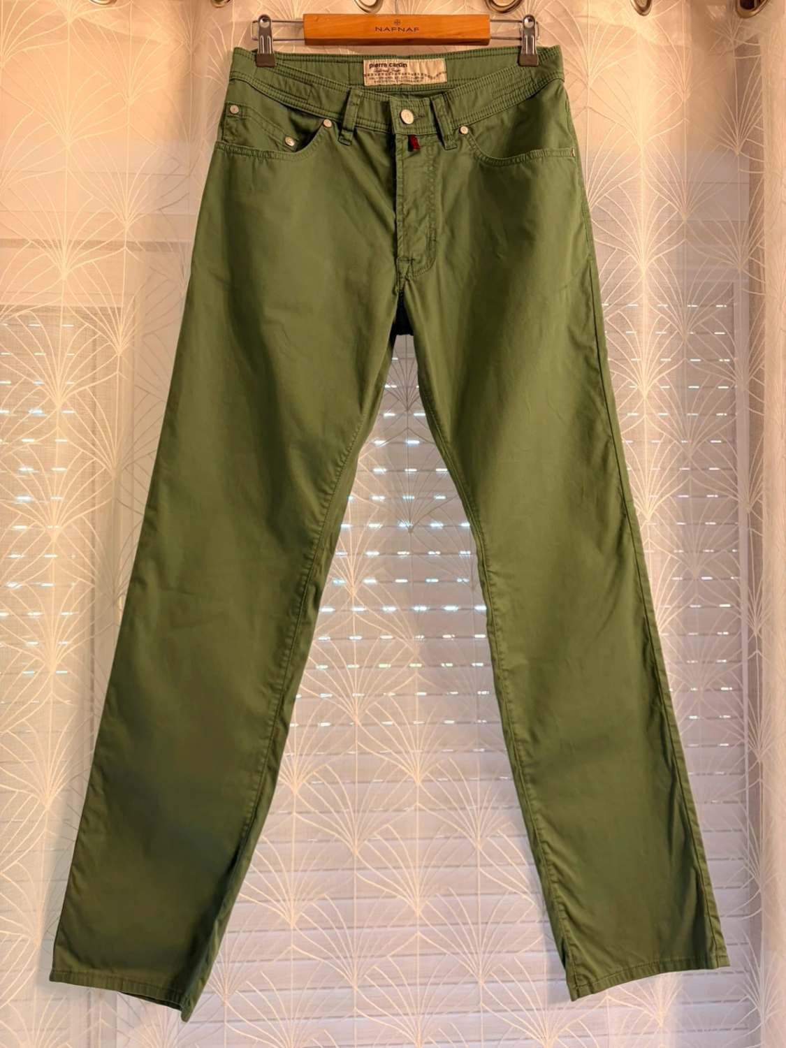Pantalon Pierre Cardin Tailored Jeans Fit Vert - W28