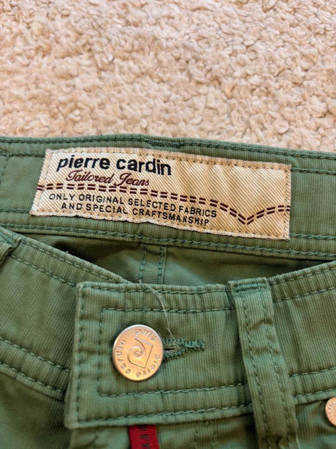 Pantalon Pierre Cardin Tailored Jeans Fit Vert - W28