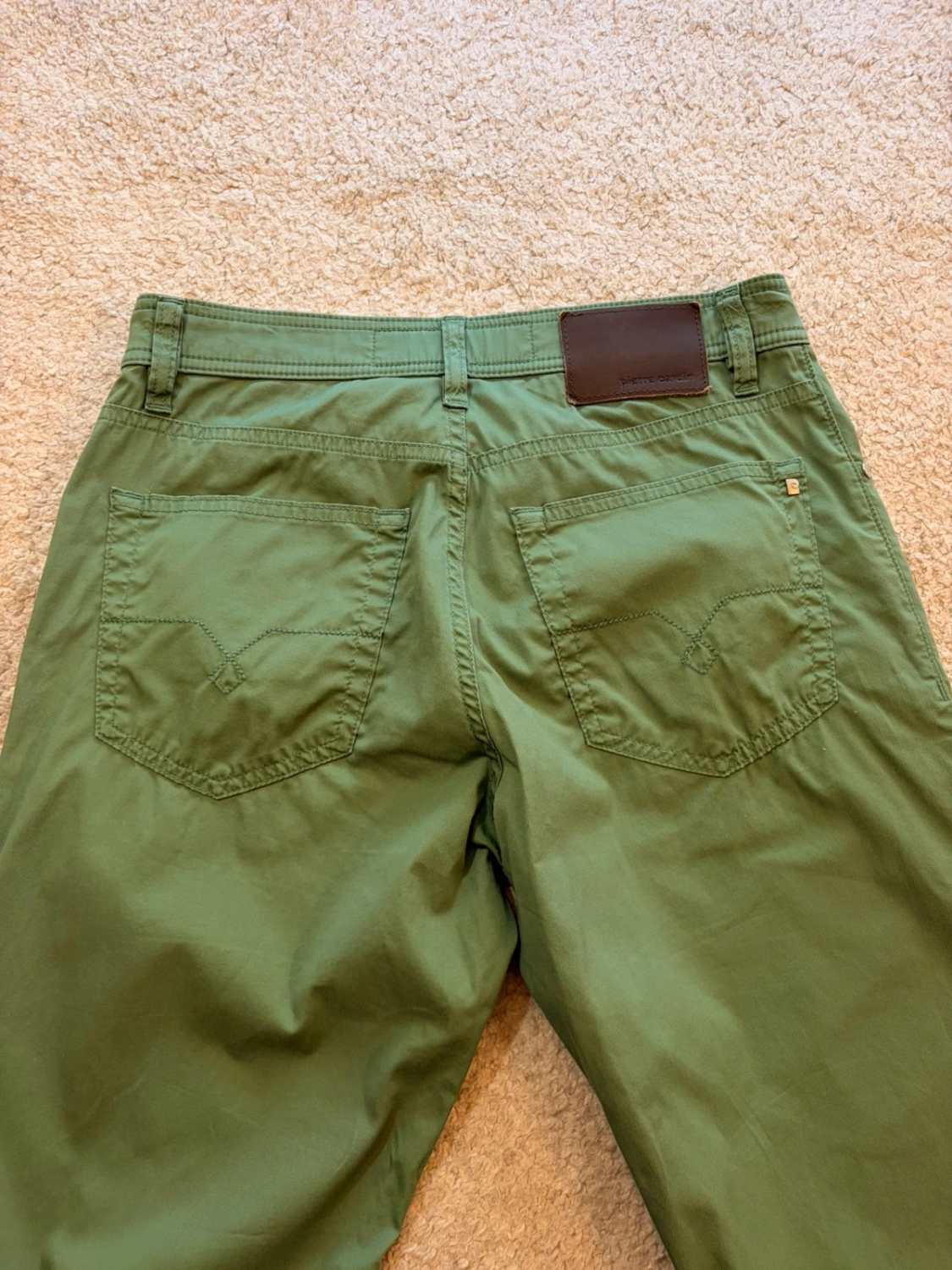Pantalon Pierre Cardin Tailored Jeans Fit Vert - W28
