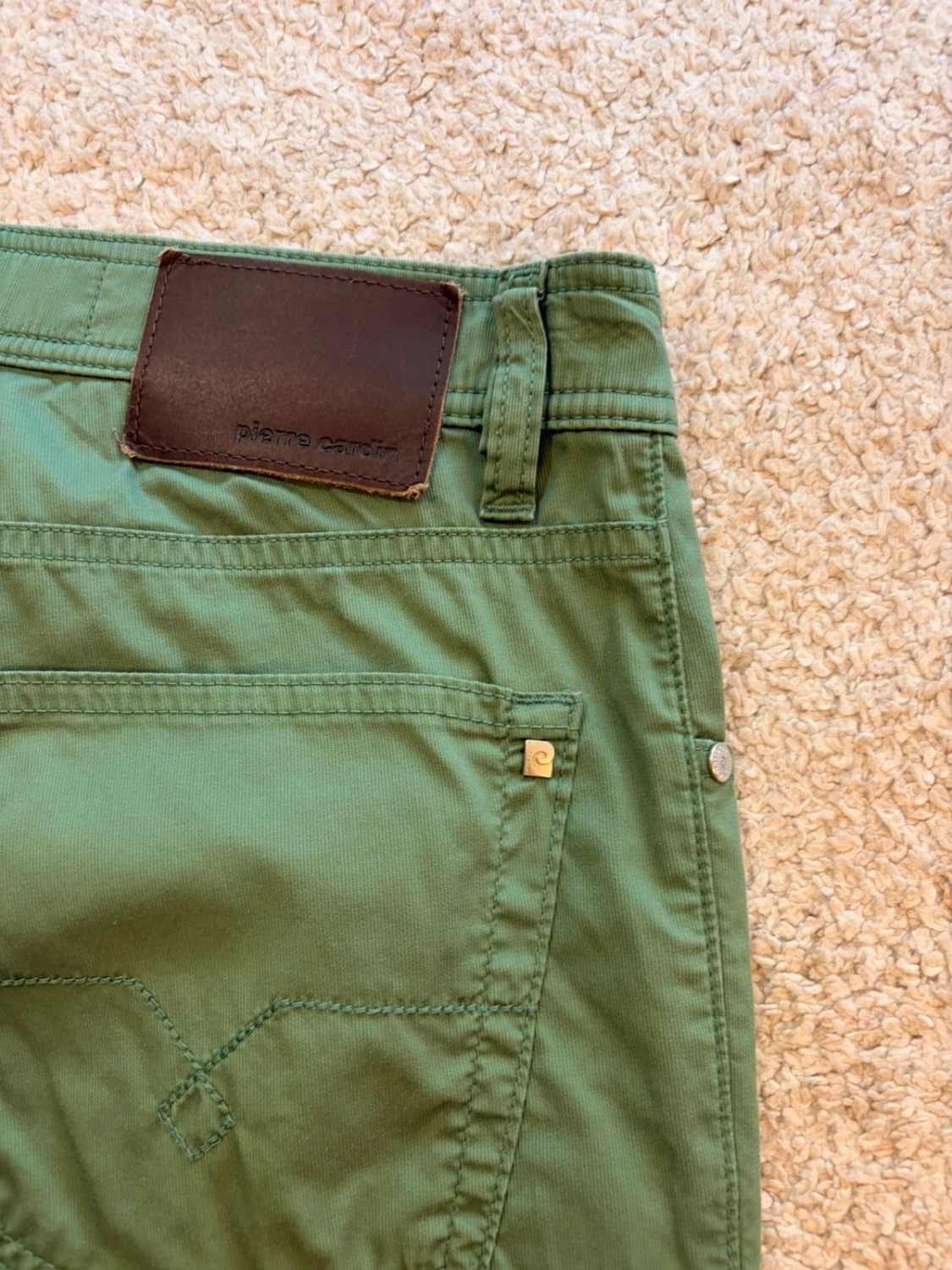 Pantalon Pierre Cardin Tailored Jeans Fit Vert - W28