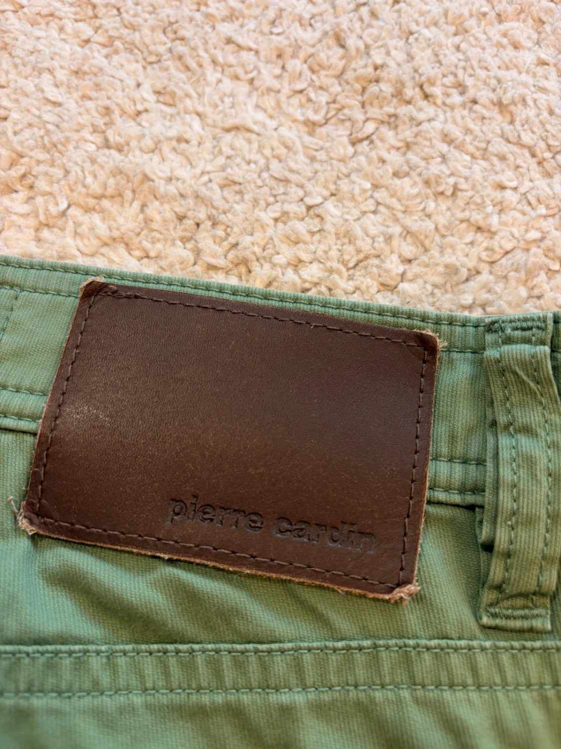 Pantalon Pierre Cardin Tailored Jeans Fit Vert - W28