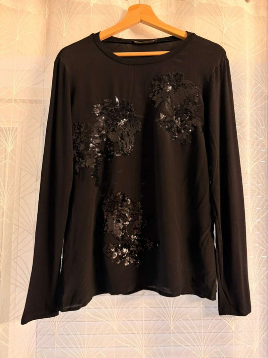 🌑👚 Blusa Weekend MaxMara Transparente Negra - Misteriosa y Femenina