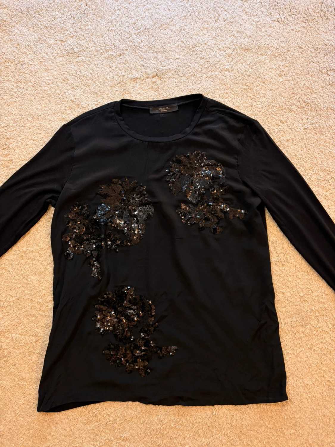 🌑👚 Blouse Weekend MaxMara Transparente Noir - Mystérieuse & Féminine