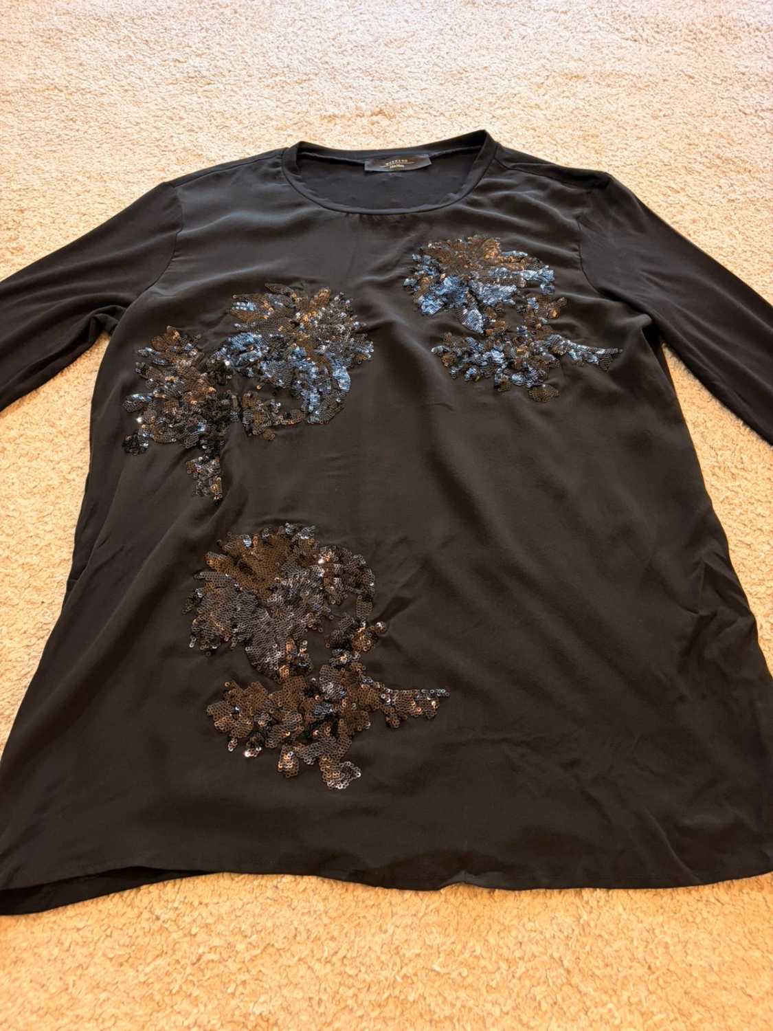 🌑👚 Blouse Weekend MaxMara Transparente Noir - Mystérieuse & Féminine