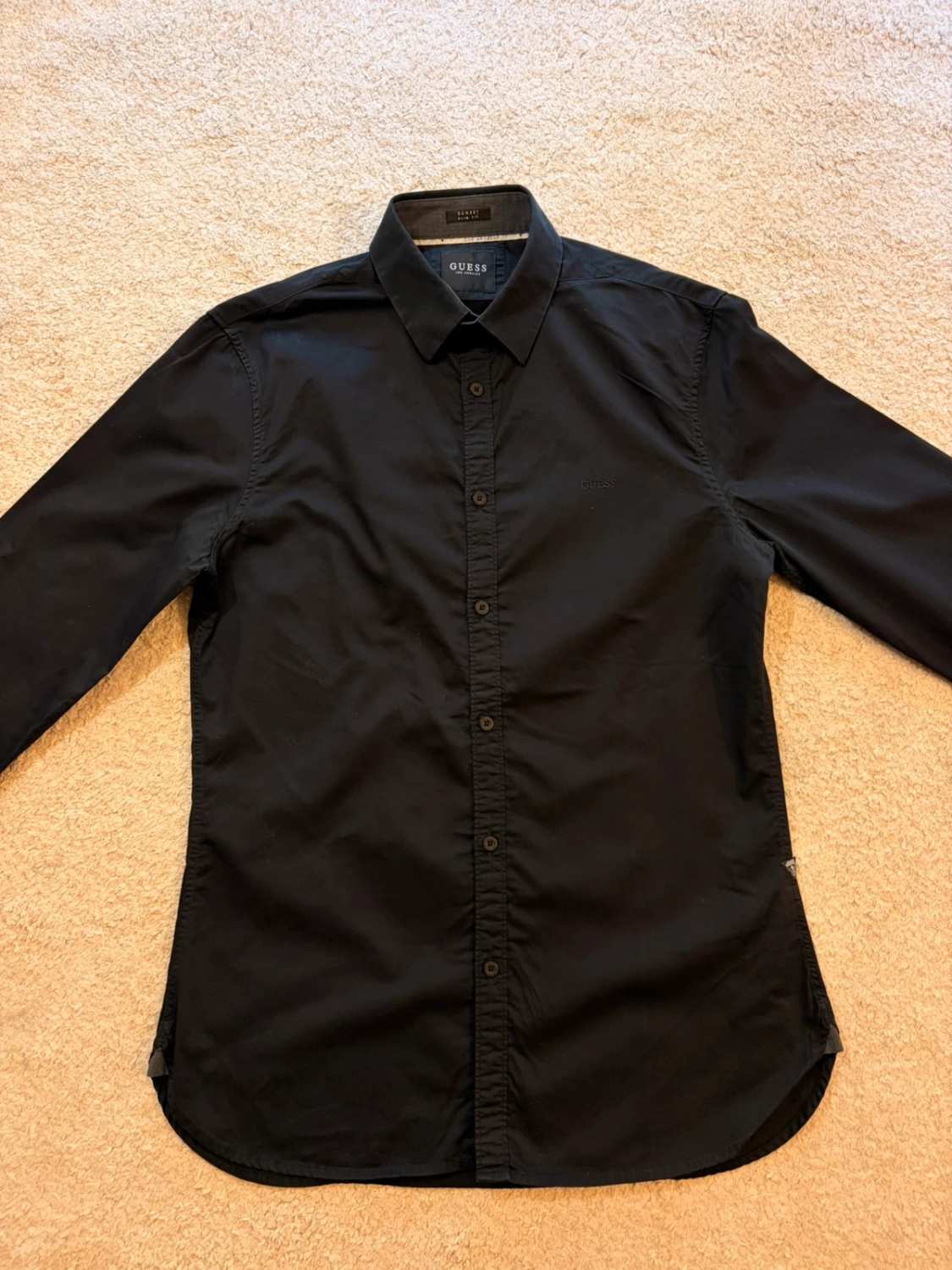 Camicia Guess Sunset Slim Fit Nero - L