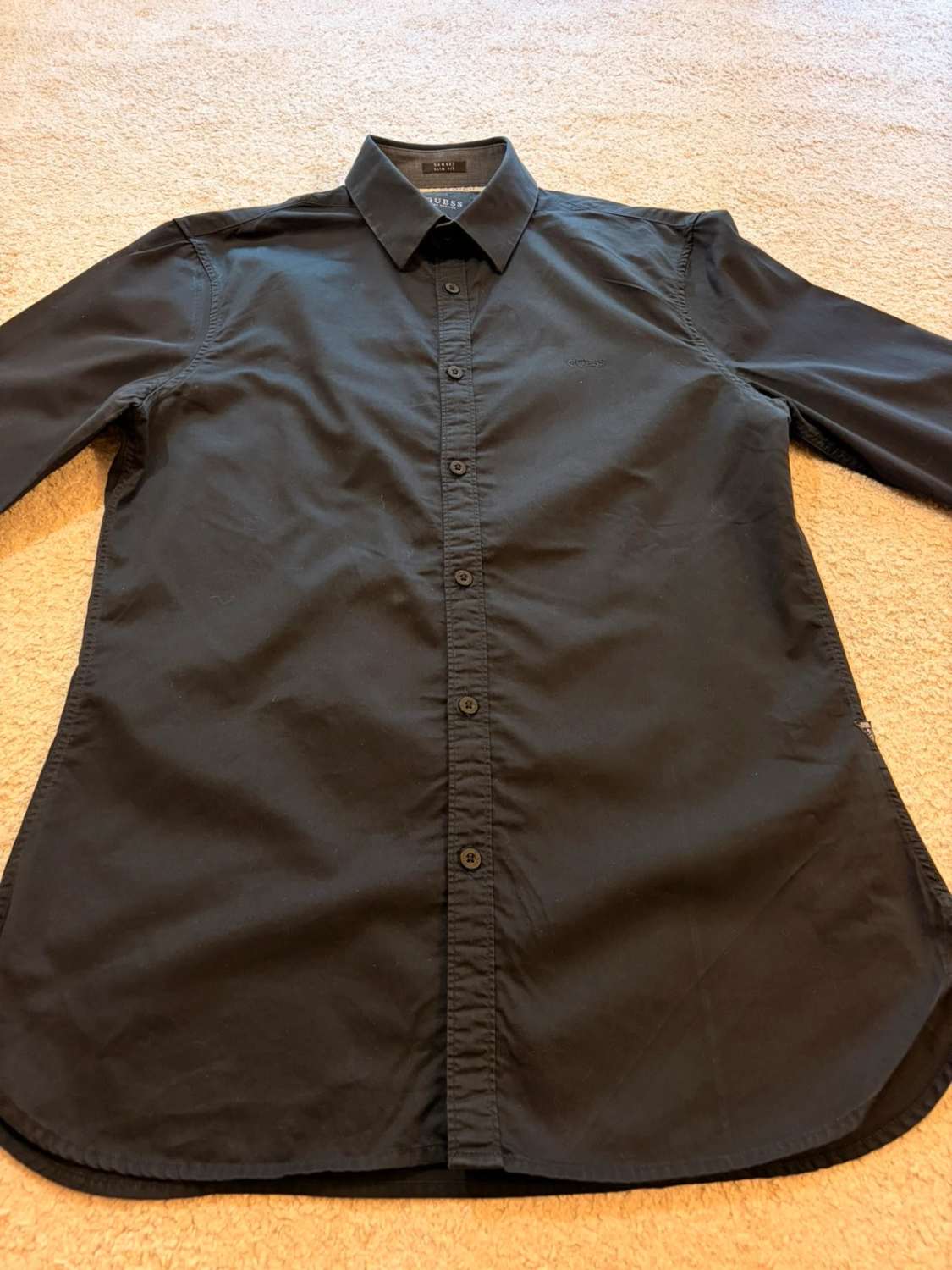 Camicia Guess Sunset Slim Fit Nero - L