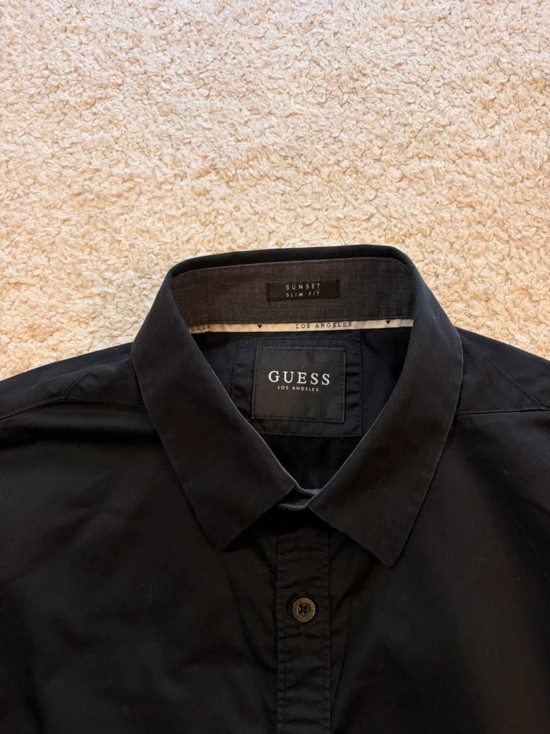 Camicia Guess Sunset Slim Fit Nero - L
