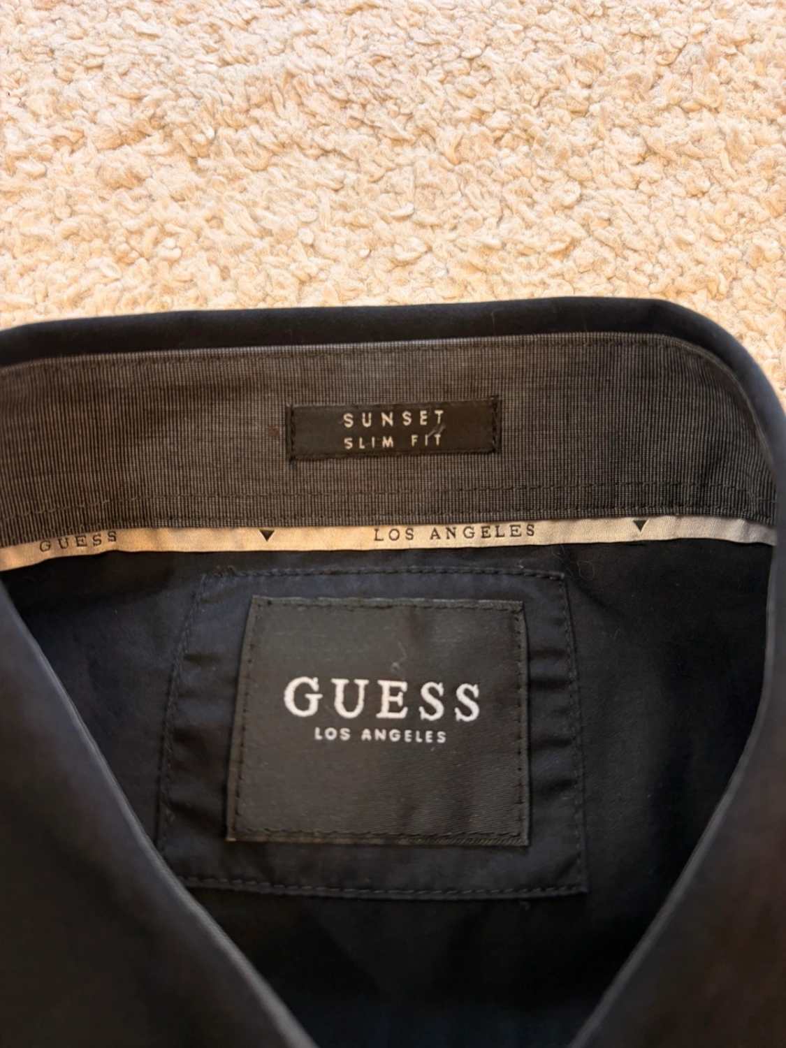 Camicia Guess Sunset Slim Fit Nero - L