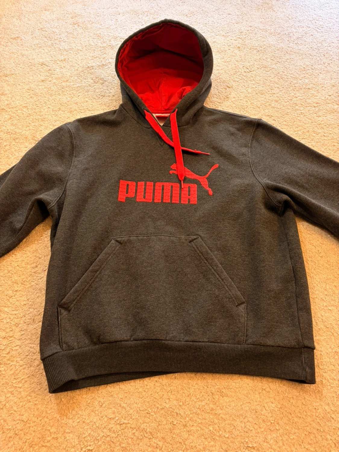 Pull Puma à Capuche Gris Foncé - Streetwear & Confortable