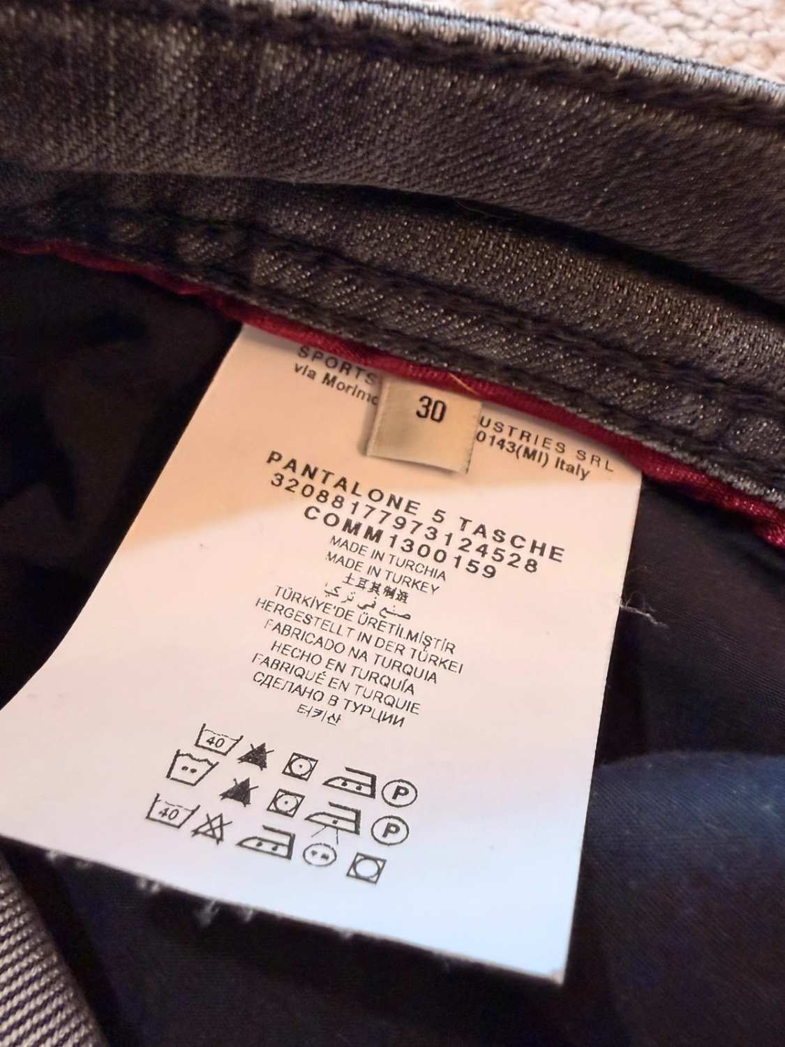Jeans Cerruti 1881 Gris Foncé - Taille W30