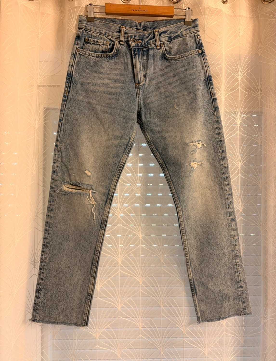 Jeans Liu Jo Troués Bleu Clair - Taille W26