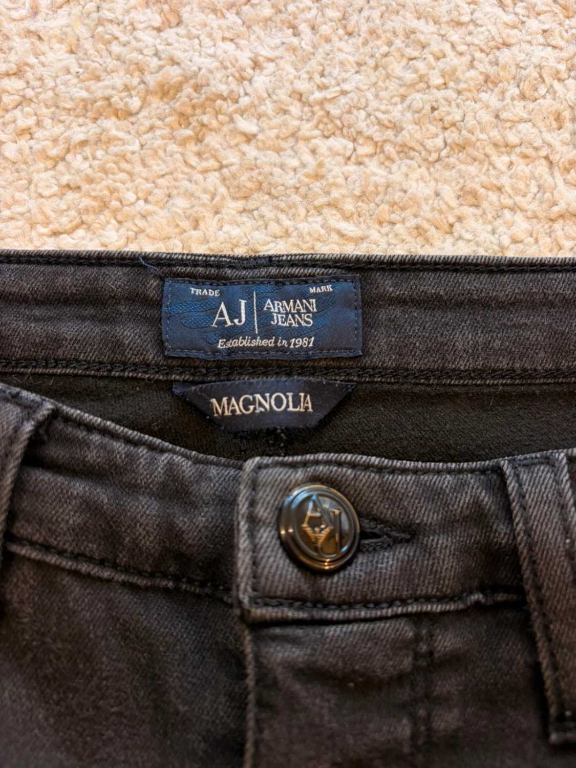 Jeans Armani Jeans Magnolia Gris Foncé - Taille W26