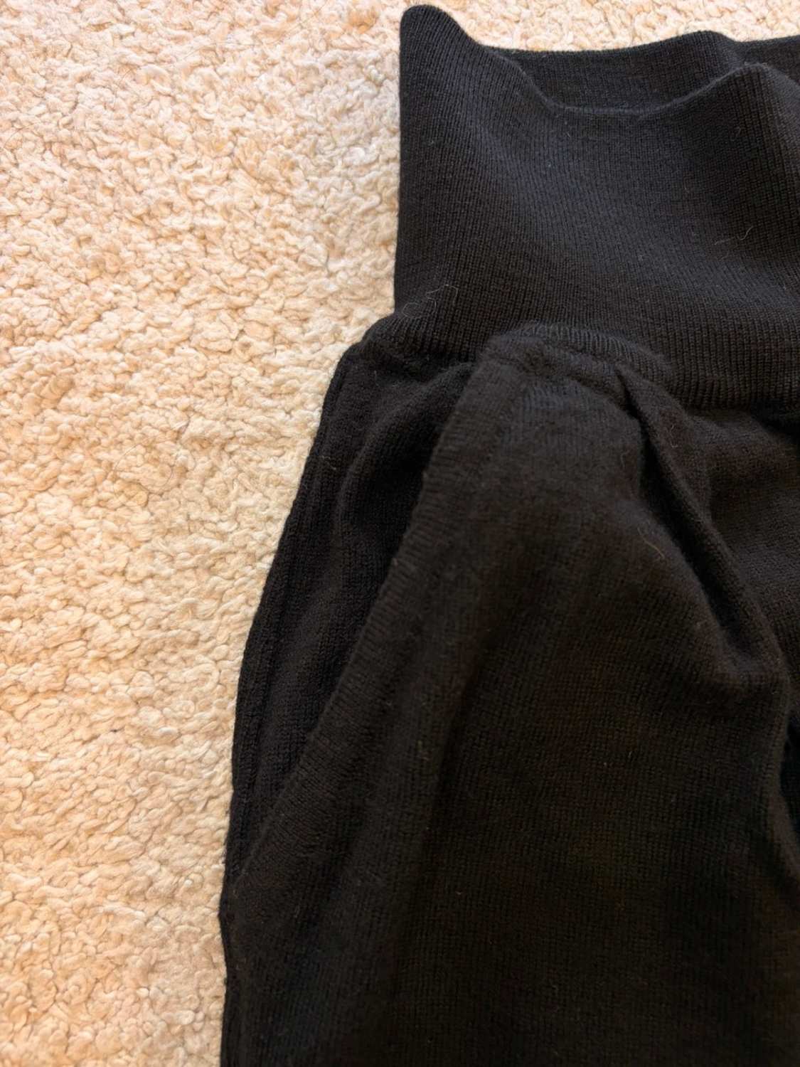 Pantalon court Iceberg à Jambe Large Noir Laine - IT42