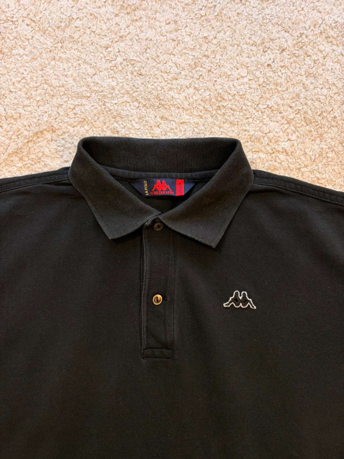 🤵 Polo Robe di Kappa Noir - Élégance Décontractée