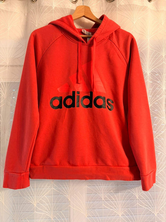 🌸🎽 Adidas Pink Hoodie with Pockets - Comfort & Sporty Style