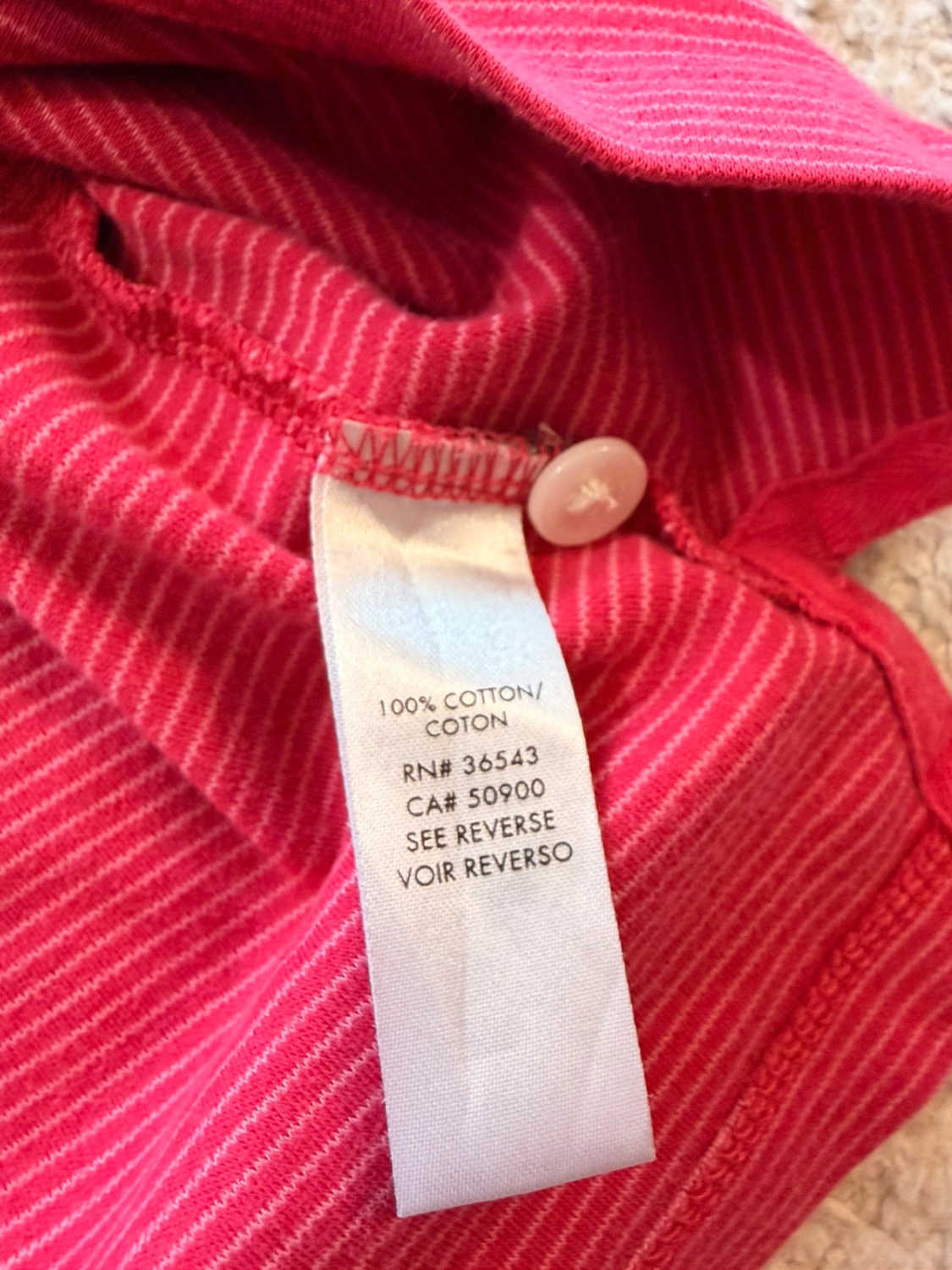 Polo Calvin Klein à Rayures Rouge/Blanc - Liquid Cotton & Élégant