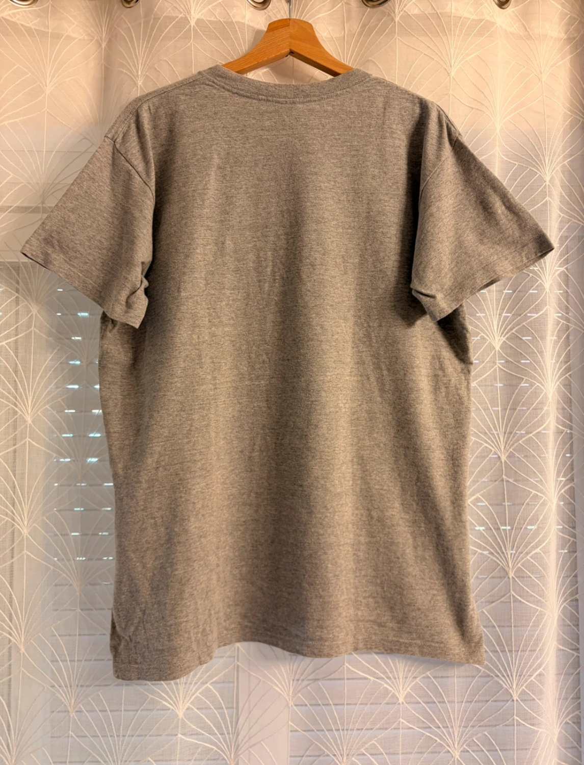 T-shirt Vintage Calvin Klein Jeans Logo Gris Chiné Made in USA 90s – Mixte – Taille M