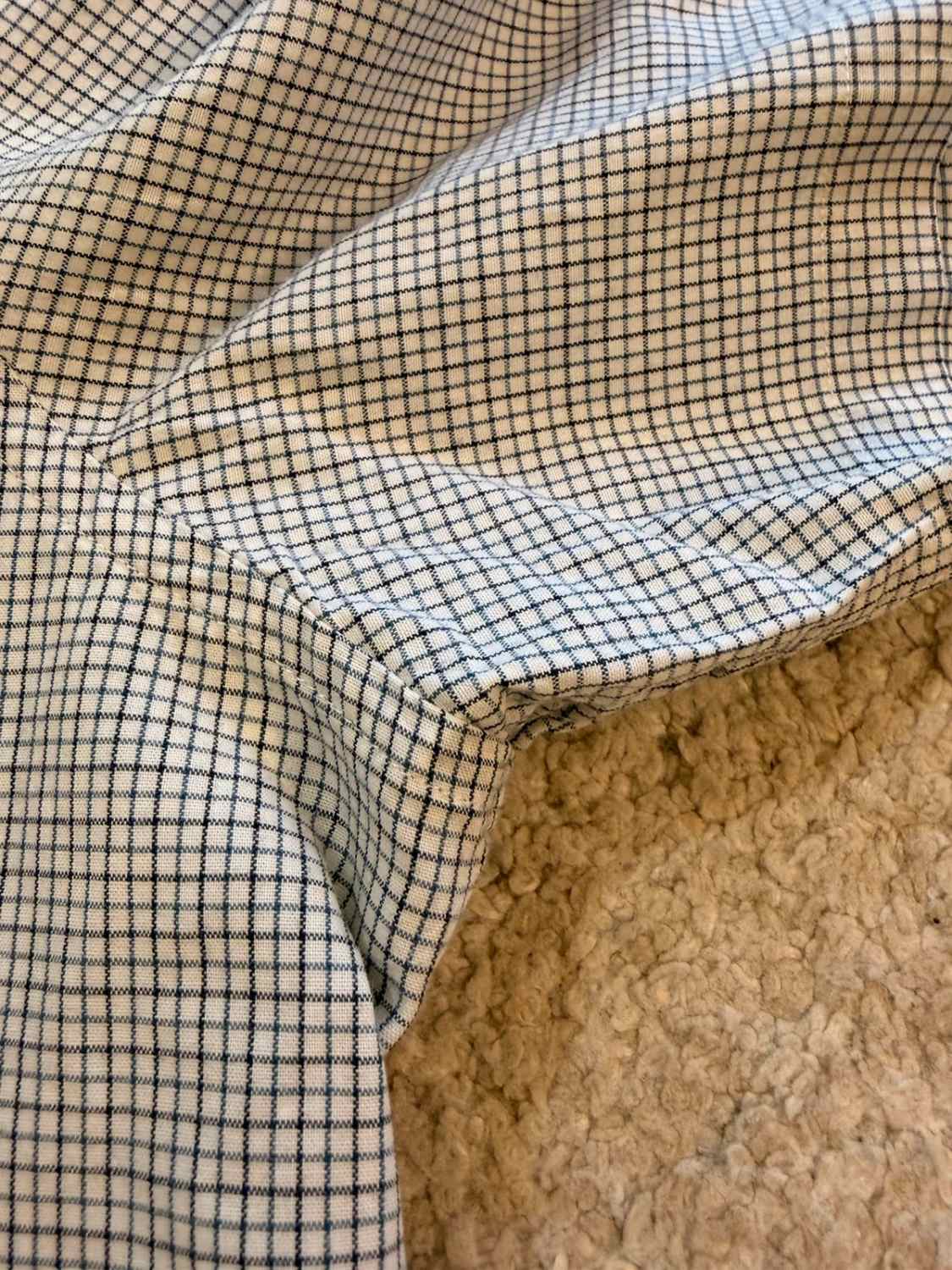Camicia Michael Kors - A Quadri Bianco/Blu/Nero - Taglia M