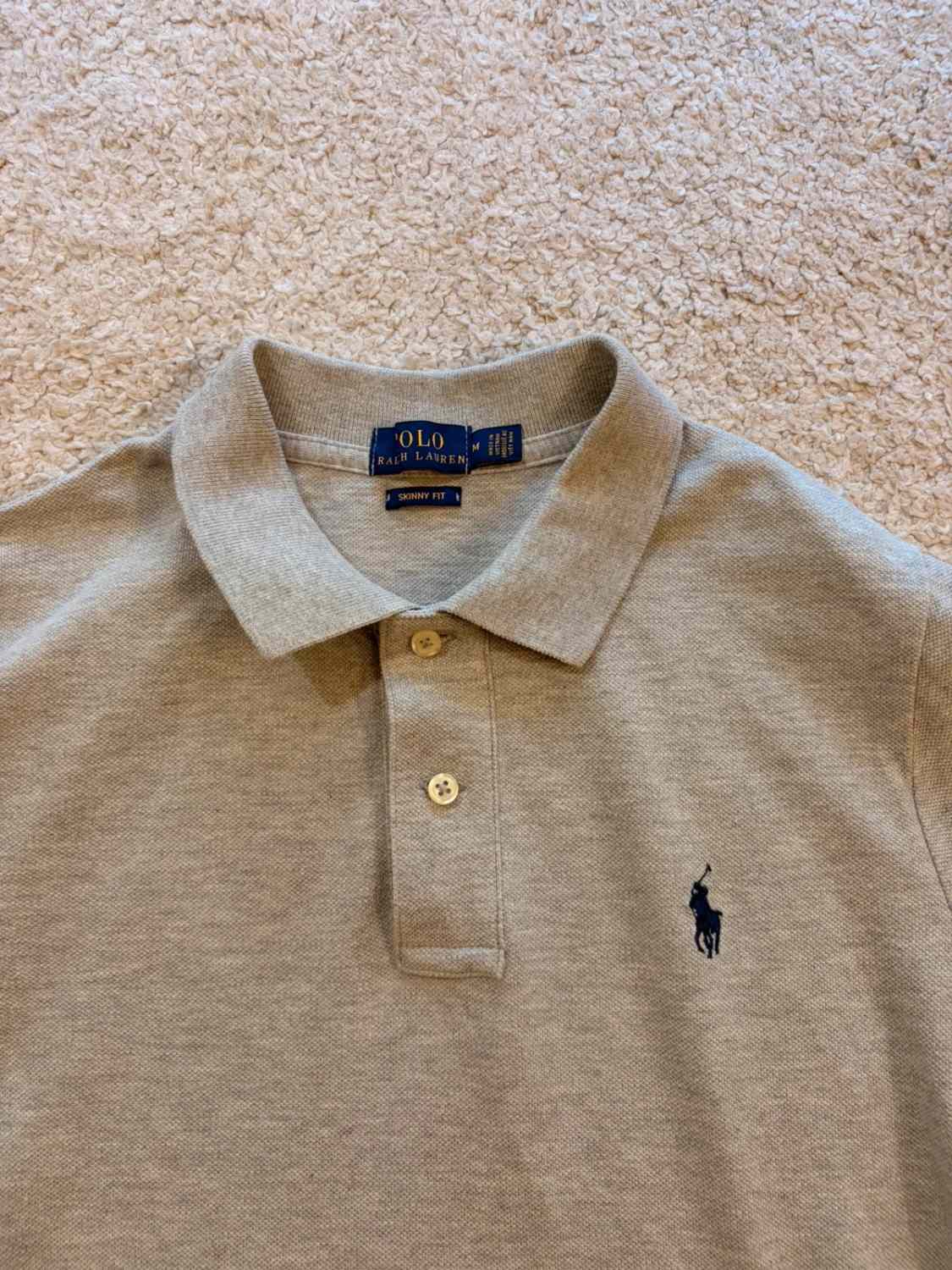🤍👚 Polo Ralph Lauren Femme Skinny Fit Gris - Minimaliste & Chic