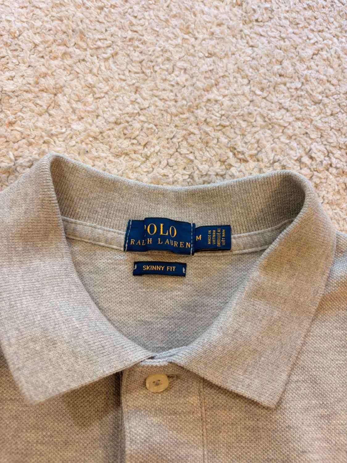 🤍👚 Polo Ralph Lauren Femme Skinny Fit Gris - Minimaliste & Chic