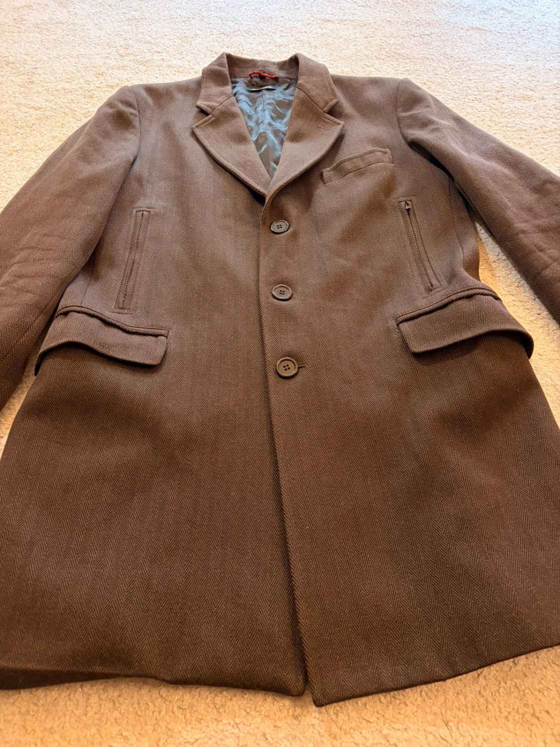 🍂🧥 Manteau Fay Marron Laine - Vintage Chic (Petit défaut)