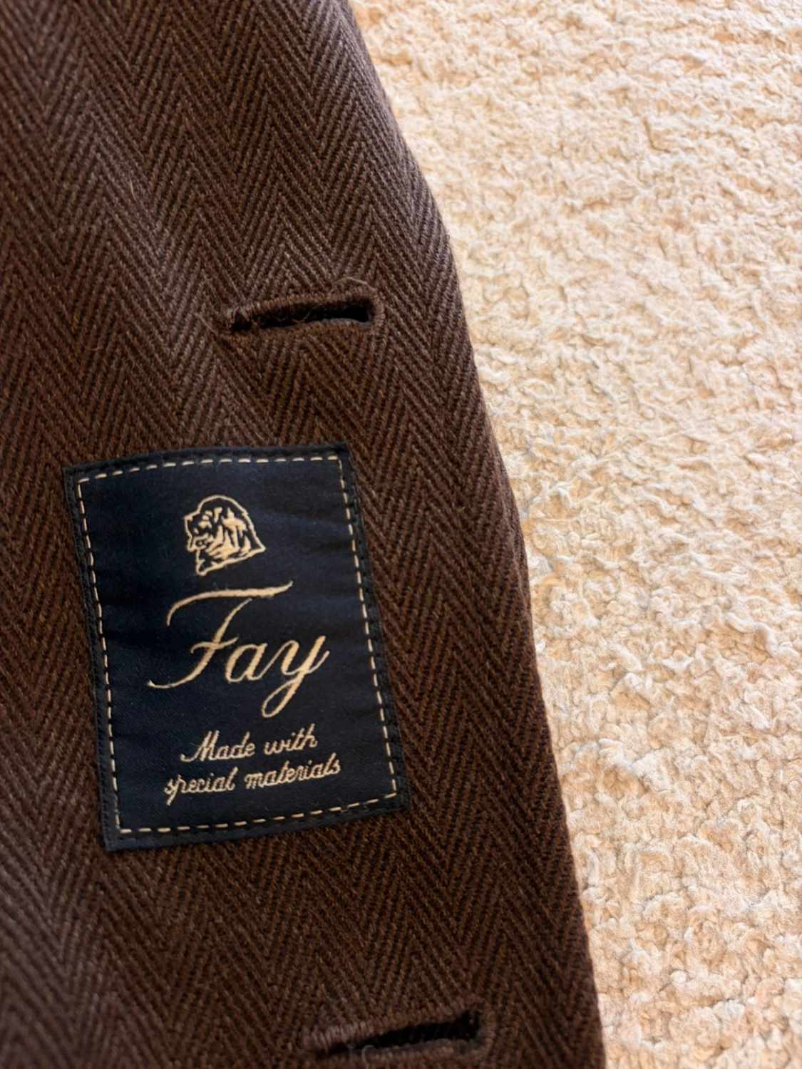 🍂🧥 Manteau Fay Marron Laine - Vintage Chic (Petit défaut)