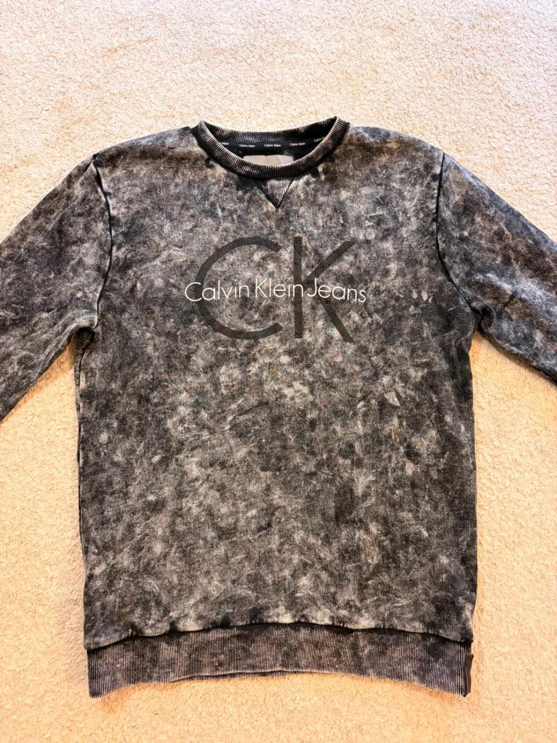 🤍 Felpa Calvin Klein Jeans - Grigia - Taglia M