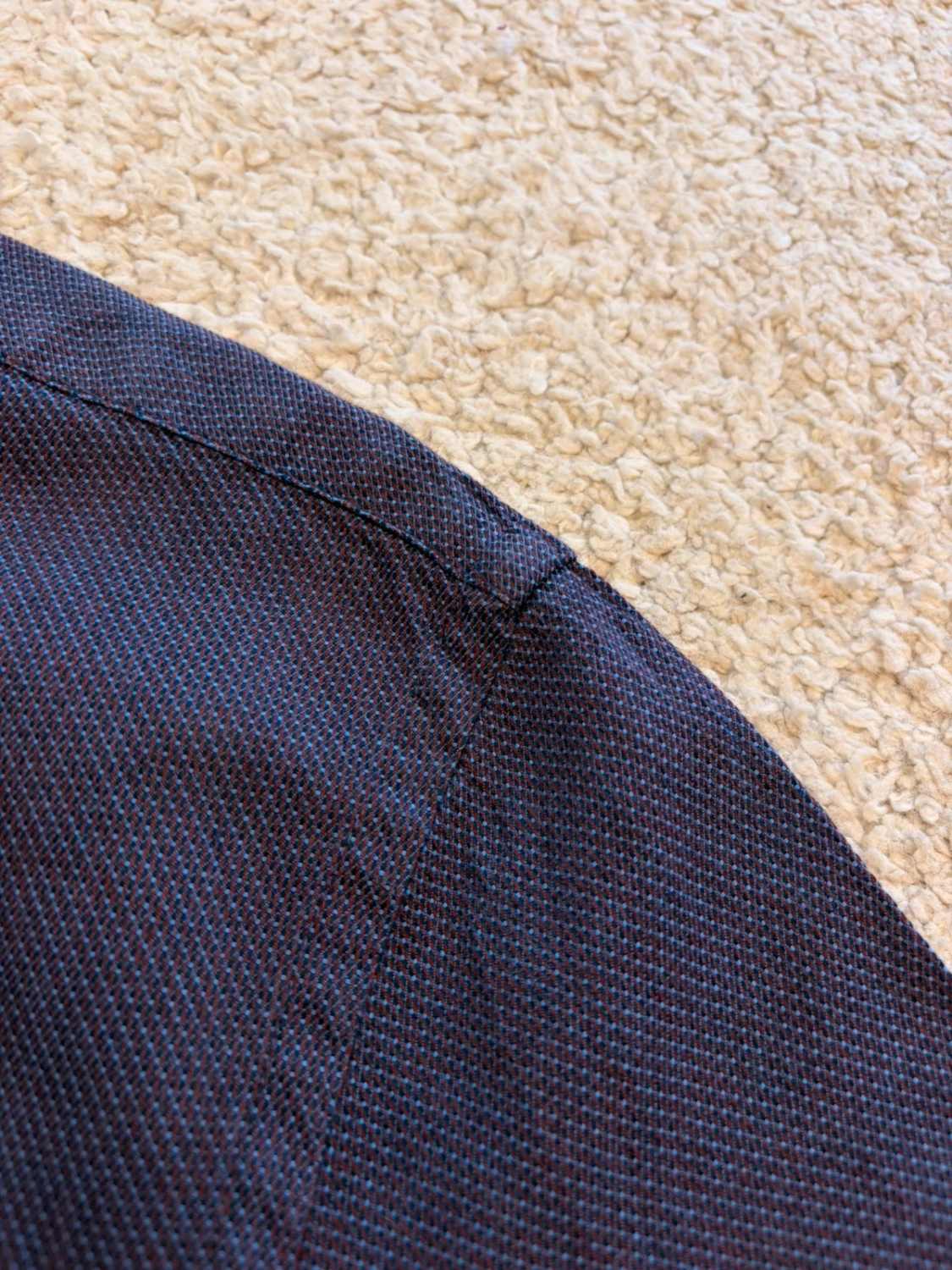 💜💙 Chemise Michael Kors Homme Slim Fit - Violet & Bleu Clair - Taille L