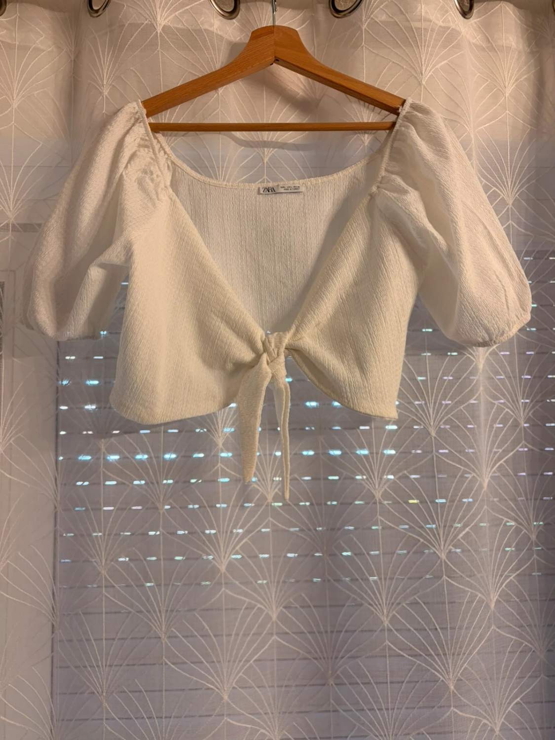 🤍 Top Zara - Blanc - Taille L